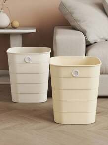 1 件装家用客厅卧室大容量垃圾桶，方形无边框垃圾桶，浴室垃圾桶