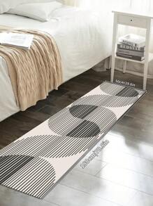 1 pieza Alfombra de pasillo estilo minimalista moderno color gris, de terciopelo cristalino, 1000 g/㎡, rectangular, antideslizante lavable, decoración del hogar, adecuada para sala de estar, cocina, comedor, oficina, todas las estaciones