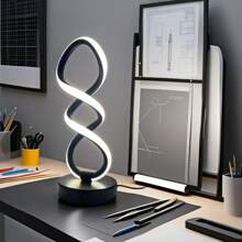1 pieza Lámpara de escritorio LED con diseño contemporáneo de punto de cable, diseño minimalista, atenuador USB de 3 colores, lámpara decorativa multiestancia, apta para dormitorio, sala de estar, estudio, hotel, oficina, mesita de noche, lámpara de mesa multifuncional