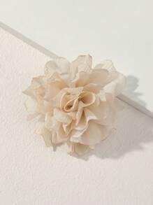 Novo Clipe de Cabelo e Broche 2 em 1 de 9cm com Design de Flor de Chiffon, Acessórios de Cabelo de Verão para Mulheres, 1 Peça Grampo de Cabelo Garra Boho Dia dos Namorados, Acessórios de Cabelo, Material Escolar