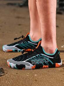 Men's Casual Water Sports Shoes, Breathable, Lightweight, Quick Dry, Non-Slip, Suitable For Surfing, Swimming, Fishing, Diving, Fitness Training, Outdoor River Tracking, Adjustable Fit