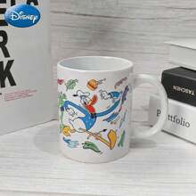 1PC Mickey Mouse Ceramic Mug Disney Officially Licensed 400ml Classic Minnie Donald Daisy Pluto Character Design Perfect for Breakfast Coffee Water Cup Home Office Kitchen Christmas Festival Birthday Gift - Donald MN-84353 - 查看 3