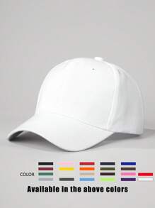 1pc Adjustable Hook And Loop Baseball Cap With Fuzzy Reflective Board, Suitable For Outdoor, Travel, Beach Vacation, Sun Protection, Suitable For Spring/Autumn, Y2K Style - Baseball Cap - View 7