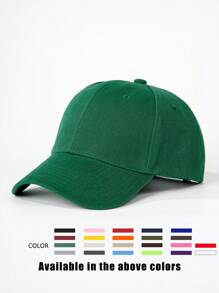 1pc Adjustable Hook And Loop Baseball Cap With Fuzzy Reflective Board, Suitable For Outdoor, Travel, Beach Vacation, Sun Protection, Suitable For Spring/Autumn, Y2K Style - Baseball Cap - View 22