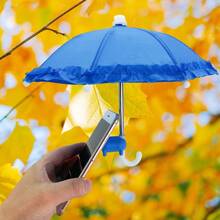 1pc Lace Sun Protection Umbrella With Silicone Suction Cup Phone Holder - Multicolor - View 6