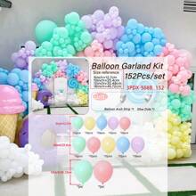 Kit de 128/152/129 piezas de guirnalda de globos para decorar arcos, decoración para cumpleaños, temas de Pascua, festivales, celebraciones, bautizos, primavera, verano y bodas