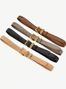 High-End Soft Fashionable Versatile Pin Buckle Belt For Women, Decorative For Jeans