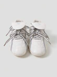 MASKERT 女士多功能时尚平底橡胶底休闲鞋，休闲鞋，日常搭配休闲鞋 - 銀色 - 查看 5