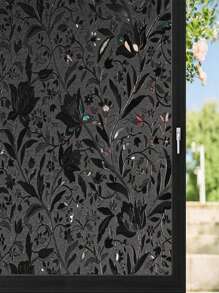 YUANYI 1 件 17.52 英寸 * 78.74 英寸静电贴窗膜、玻璃贴膜、3D 全息玻璃贴纸静电贴防偷窥膜适用于办公室和家居装饰，PVC 自粘，可重复使用！