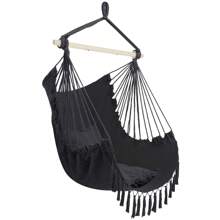 SYMCAVE Pillow Tassel Hanging Chair Gray - Grey - View 5