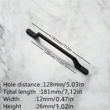 1 Piece Of Modern Minimalist Aluminum Alloy, Gold/Black Handle Drawer, Wardrobe, Nightstand, Locker, Door Handle, Furniture Hardware