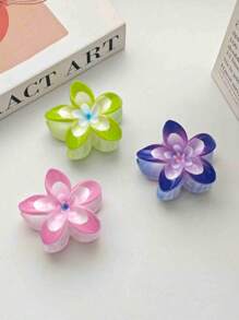 1/3 piezas Clip de pelo floral degradado dulce y fresco para mujer, diseño elegante y minimalista, adecuado para viajar y uso diario, regalos, viajes, regalos para mujeres, accesorios para el cabello, rellenos de calcetines navideños, rellenos de calcetines navideños para mujeres, regalos de Navidad, regalos, rellenos de calcetines navideños, regalos para mujeres, regalo, regalo de Navidad, rellenos de calcetines navideños para adultos, rellenos de calcetines para adultos, accesorios para el cabello, accesorios para mujeres, relleno de calcetín, accesorio de cabello de mayoría de edad, accesorios de cabello navideños, ideas de regalo para mujeres, rellenos de calcetines de belleza, regalos de Navidad para mujeres - Multicolor - Ver 3