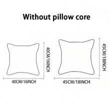 4 件户外条纹防水枕套，热带植物叶子和祝福文字印花，适用于海滩、露台、沙发枕头，无枕芯