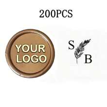 200 Pcs Wax Seals Stickers, Custom Logo Wax Stickers, Handmade Wax Seal Stickers For Wedding Invitation, Self-Adhesive Envelope Wax Stickers-Bronze,Back To School,School Supplies,Multi-Functional,Ornamental,Reusable,Modern,Colorful,Cute,Vintage,Cartoon,Kawaii,Custom,Personalized,Unique,Customized,Workers,Clients,Students,For Business/Work/Office,For School,School Supplies,Back To School,For Office,For School,For Classroom,For Teacher Gifts,For University,For Colleague,For Dorm Rooms,For Teacher,For Boys And Girls,For Teenagers,Junior High School Students,Middle School Students,High School Senior High School Students,College Students,University Students,Freshman,Sophomore,Underclassmen