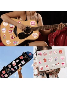 50 unidades de Pegatinas para cuadernos, tazas, equipaje - Multicolor - Ver 3