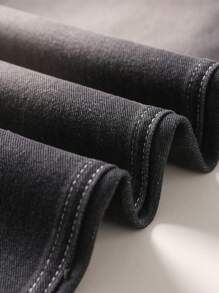 HEHCN Men's Relaxed Fit Distressed Vintage Washed Gray Straight Leg Casual Jeans, Wide Leg Pants, Suitable Gift For Husband/Boyfriend