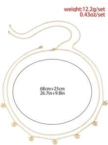 1 pieza Cadena de cintura con mariposa de doble capa elegante con flecos, joyería sexy de playa para el verano, estilo de Europa y América