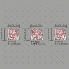 Bộ 1/2/3 miếng dán hình hoa và nơ dành cho mẹ nuôi chó, có thể ủi lên áo thun, áo nỉ, quần jean, túi xách, phụ kiện quần áo, khẩu trang, ba lô, mũ, gối - Có thể giặt và bền lâu. - Nhiều màu - Xem 4