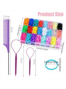 Elastische haarbanden 24 kleuren, mini haar elastiekjes voor haar, kleurrijke peuter haaraccessoires, zachte kleine meisjes haarelastiekjes, haaraccessoires set voor meisjes, baby, kinderen