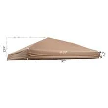 Replacement Top ONLY Slant Leg Frames Quest 10x10/8x8 Canopy