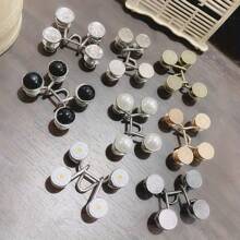 4pcs Adjustable Invisible Belt Set For Women - Instant Buckle Waist Cincher With Sparkle Decor, Suitable For Jeans And Casual Pants - Accessory