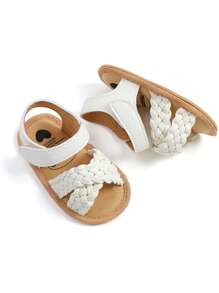 Lässige niedliche blumenförmige offene Sandalen für Kleinkindmädchen, atmungsaktive rutschfeste Laufschuhe für Frühling und Sommer