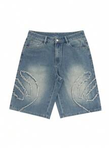 Globe Swift Loose Casual Washed Denim Shorts For Men