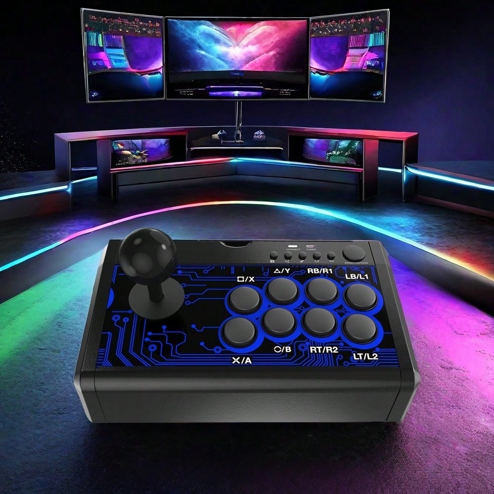 DOBE FOMIS ELECTRONICS 7 In1 USB Arcade Fight Stick Street Fighting ...