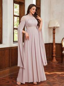 Vestido de fiesta/formal elegante hecho a mano, vestido de noche formal de mujer muy decorado, vestido de invitada para boda