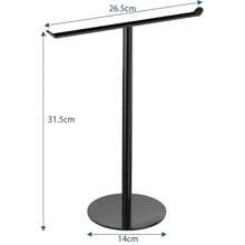 Towel Rack T-Shaped Towel Rack For Bathroom, Headband Storage Rack & Bathroom Towel Rack, Kitchen Towel Rack Silver Hand Towel Rack