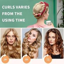 4pcs Bow Headband & No-Heat Curling Wand Set, Suitable For Home Styling DIY - Multicolor - View 5