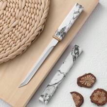 1pc Sharp Stainless Steel Fruit Knife, Multifunctional Outdoor BBQ Steak Meat Fruit Cutting Utensil