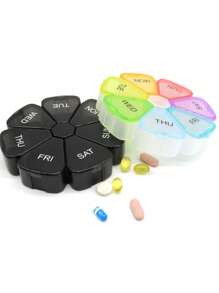 1pc Weekly Pill Organizer 7 Grids Pill Case For Men And Women 7 Days A Week Medicine Box Portable Pill Container Travel Essentials Cruise Essentials Dorm Essentials Multifunctional Storage Box Daily Pill Box To Hold Vitamin Medicine Fish Oil Supplement First Aid Kit Medical Bag For Travel Home Camping Outdoor Hiking Hunting Back To School - Multicolor - View 6