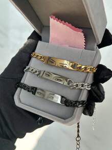 1 szt. spersonalizowana bransoletka dla par ze zdjęciem, grawerowana laserowo bransoletka ze stali nierdzewnej z łańcuszkiem i zdjęciem oka, spersonalizowana biżuteria ze zdjęciem prezent dla chłopaka lub dziewczyny, Walentynki, srebro, stylowy, kolorowy, vintage, hipsterski, prosty, Y2K, moda lat 2000., niestandardowy, spersonalizowany, niepowtarzalny, idealny prezent dla niego, idealny prezent dla niej, chłopaka, dziewczyny, taty, mamy, rodziny, przyjaciół, na rocznice, urodziny, ukończenie szkoły, bal maturalny, imprezę, biżuteria damska, elegancki strój, szykowna jesień, praktyczny szyk, delikatny romans, glamour