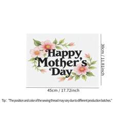 4 Pcs Mother's Day Tulip Floral Print Table Placemat, Insulated Tableware Mat, Mother's Day Decor, Pink Flower