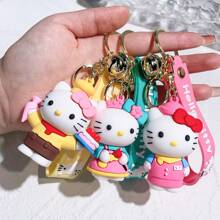 Sanrio Sanrio Countryside Sweet Couple Style Keychain Cartoon Anime Character Keychain Car Keychain Bag Cute Decoration Keychain Matching