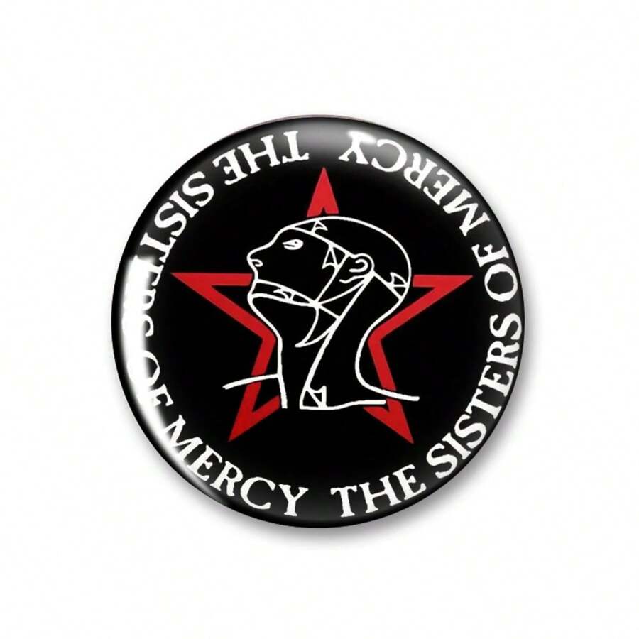 44mm 1.7inch Pins Broach DIY Buttons Snap-In Craft - Black - View 1