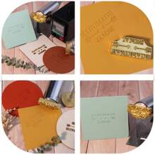 1 Stück benutzerdefinierter Messinglogostempel - personalisierter Brandstempel für Leder, Holz, Backen und mehr - Prägewerkzeug für Handwerksprodukte, Schulmaterial, Schulanfang
