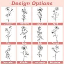 Personalized 40 Oz Tumbler With Handle Custom Tumbler With Name & Birth Flower Month, Stainless Steel Travel Coffee Mug Cup, Birthday Gifts Personalized Gifts For Women Men, Multi-Functional, Adjustable, Durable, Ornamental, Reusable, Exquisite, Adorable, High-Quality, Modern, Colorful, Cute, Comfortable, Stylish, Custom, Personalized, Unique, Ideal Gifts For Her, Boyfriend, Girlfriend, Dad, Mom, Family, Friends, Son, Daughter, Office, Tea Room, School, Home, Home Refresh, Customized Water Bottle & Cup Accessories