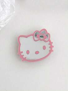 Sanrio 1 pieza Accesorio móvil de Hello Kitty de Sanrio con soporte retráctil de acrílico con dibujos animados y diseño de espejo (con respaldo adhesivo) (algunas piezas pueden ser aleatorias), compatible con iPhone, teléfonos Android, regalo para cumpleaños, familia, amigos, soporte y agarre para teléfono