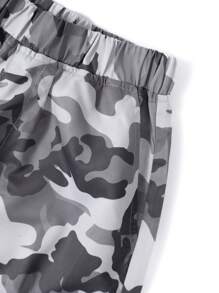 1st Jongens/Tieners Casual Camo Print Losse Cargo Broek, Multi-Zak Wijde Pijpen Broek, Buiten Oefening, Lente/Zomer/Herfst/Winter