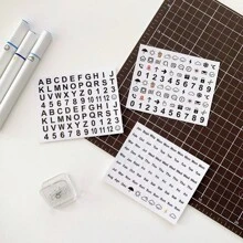 3 stuks/set Letter, Nummer, Maand, Dag, Weerpictogramstickers, Scrapbooking Decoratieve stickers voor planner, dagboek