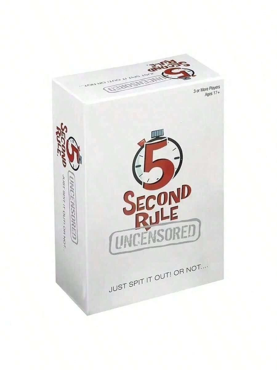 5 SECOND RULE Party Board Game Card, Multi-Player Board Game Party Supplies, Christmas Thanksgiving Holiday Gift, Dramatic Funny Family Game Birthday Gift, Family Interactive Game, Holiday Party Game,Family Party Entertainment Game Cards,Board Game Card Game, Interactive Game, Party Game, Holiday GameCreative Small Gift