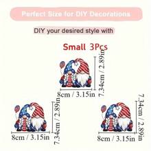 1/2/3 Pcs Independent Day Heat Transfer Printing Patterns, Suitable For July 4th - Perfect For T-Shirts, Sportswear, Hats And Pillows - Vinyl Material - Mixed Variety Of Colors