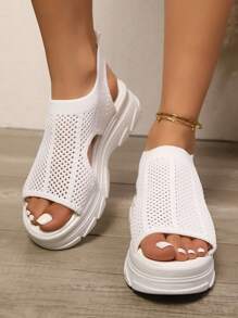 Sandali sportivi da donna, ciabatte casual estive, sandali da spiaggia con suola morbida e piatta, stile fatato da studente, estivi