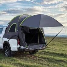 Pickup Truck/SUV Tent, Fits 5.0-10 Ft Truck Tents For Camping, Waterproof PU2000 2-8 Person Sleeping Truck Bed Tent, Sturdy Truck Bed Camper Shell With Expandable Awning, Rainfly, Storage Bag - Truck 5.0-5.2 ft 2-3 Person - 查看 1