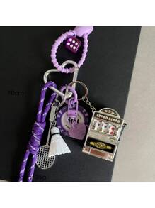 1pc Slot Machines Bag-Charm,Bag Ornament. Mountaineering Rope Keychain Gift For Girls Phone Pendant Toy Gift Decorate Collection Accessories Can Be Given To Family Friends Boyfriends And Girlfriends Couples Gifts Y2K Thanksgiving