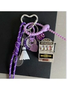 1pc Slot Machines Bag-Charm,Bag Ornament. Mountaineering Rope Keychain Gift For Girls Phone Pendant Toy Gift Decorate Collection Accessories Can Be Given To Family Friends Boyfriends And Girlfriends Couples Gifts Y2K Thanksgiving