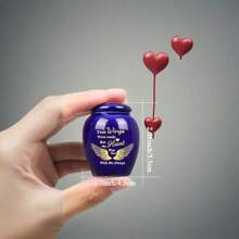 4pcs Mini Cremation Urns For Human Ashes - Angle Wings Small Keepsake Urns For Women Men - Ceramic Adult Ashes Holders Memorial Funeral Urn For Sharing Ashes