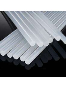 20pcs 7mm X 100mm Transparent Hot Melt Glue Sticks, Suitable For Electric Glue Gun, Crafts Repair, General DIY Tools